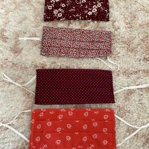 NEVER WORN CUTE FACE MASKS